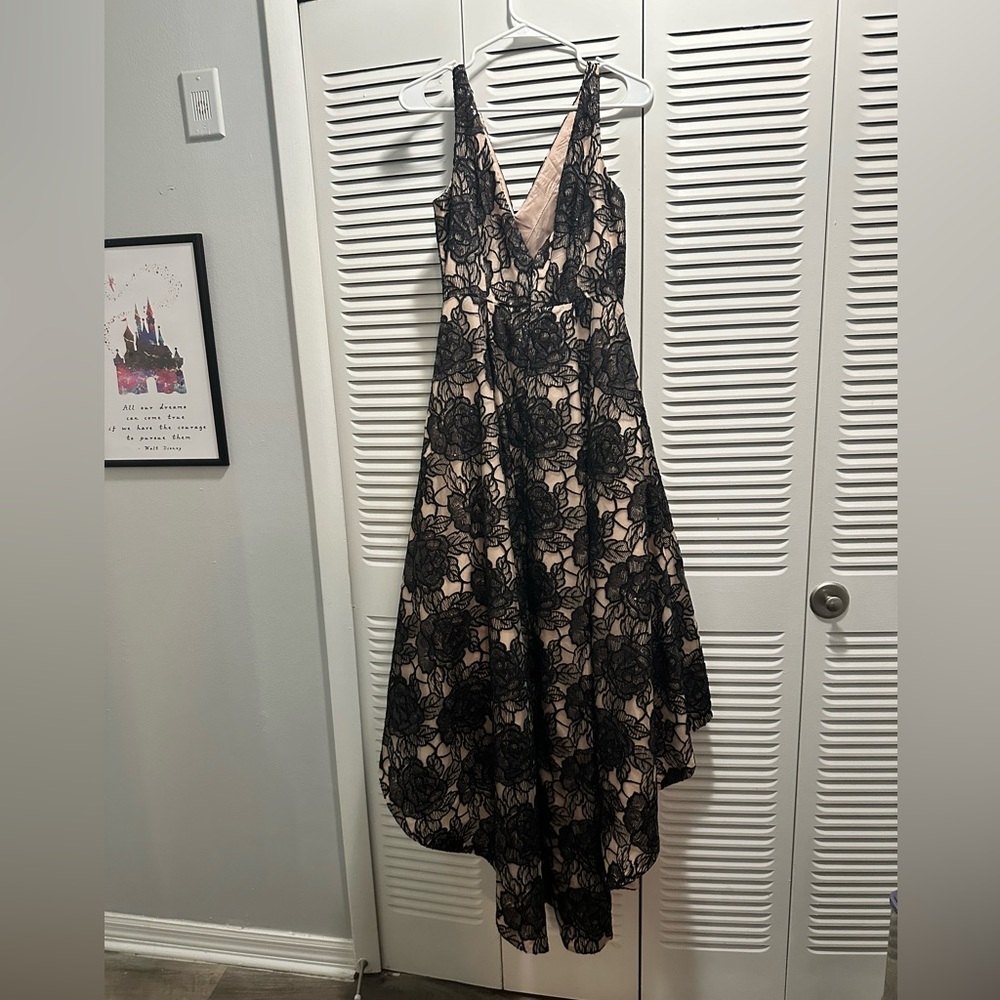 Calvin Klein Floral Sequin Dress Prom Cocktail Dress Wedding